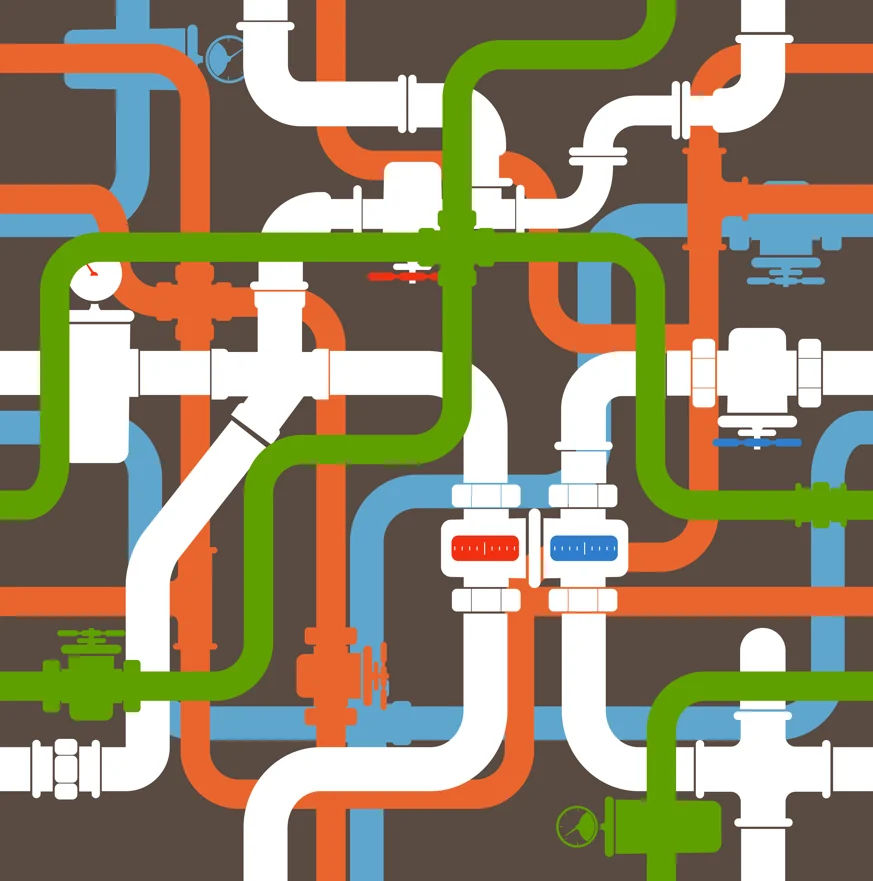 Made in India for Epic Channel — title design and show packaging — interconnected pathways illustration