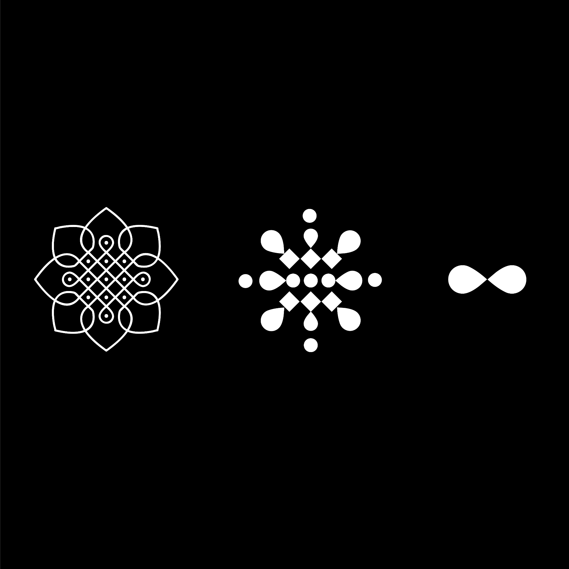 ADOPT - Logo design elements showcasing mandala-inspired infinity symbol
