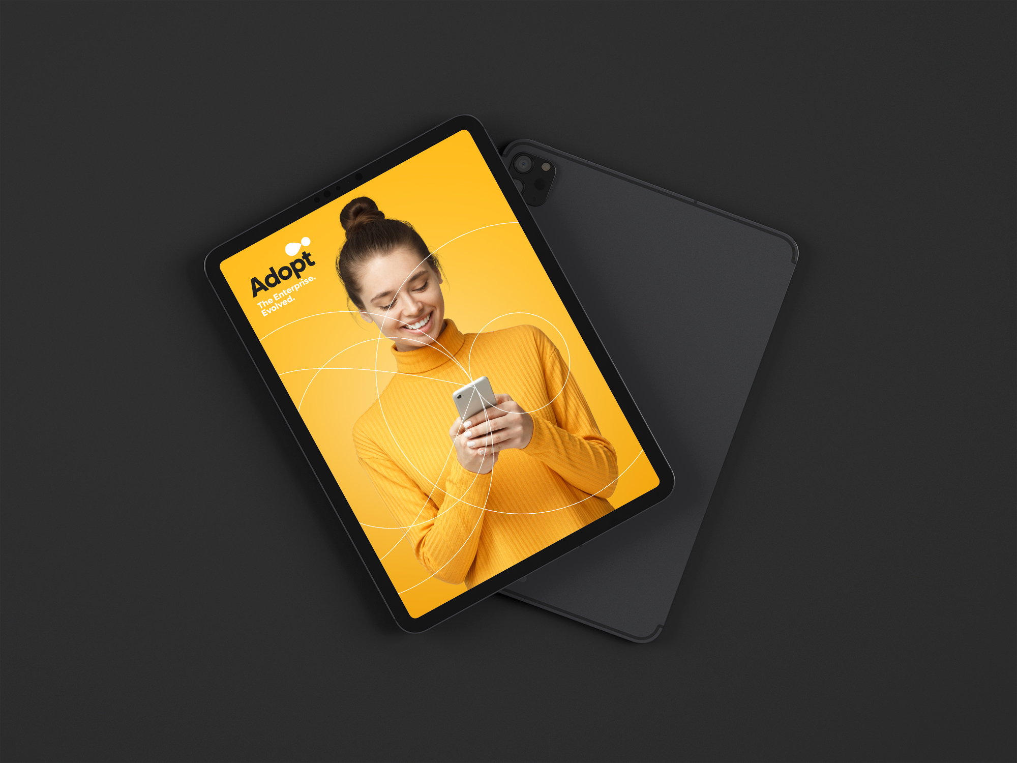 ADOPT - Detailed view of ADOPT product interface on tablet device